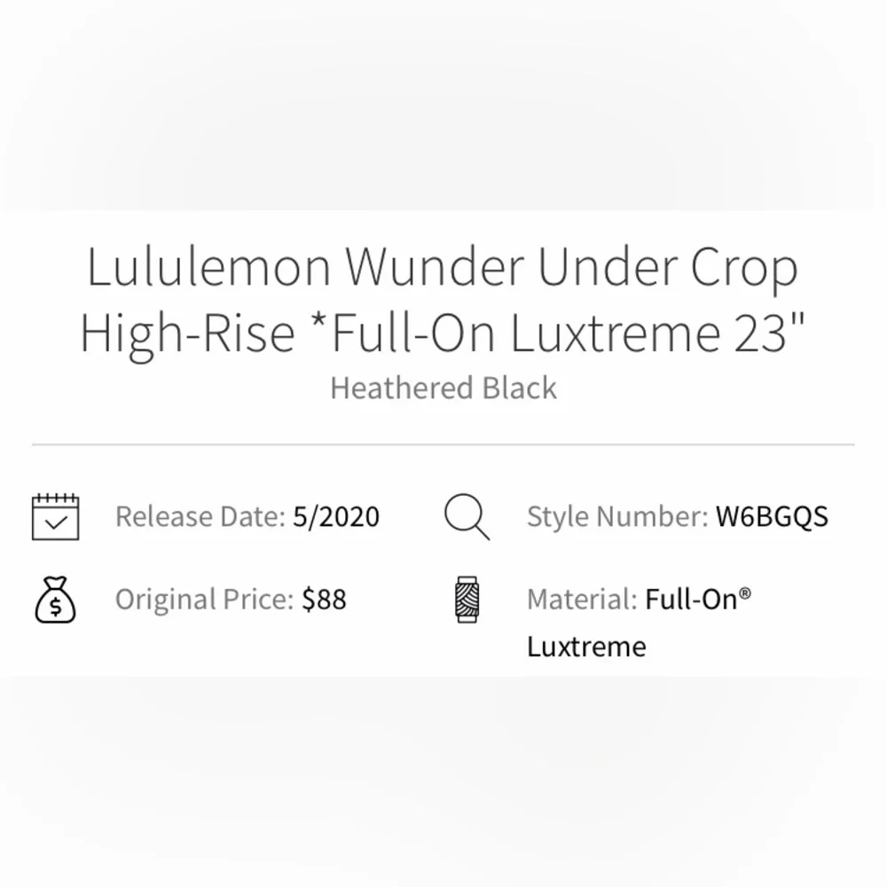 Lululemon athletica wunder under leggings M 8 legging heathered gray black grey